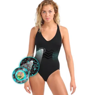 Maillot de bain Sculptant minceur bretelles dos croisées LYTESS